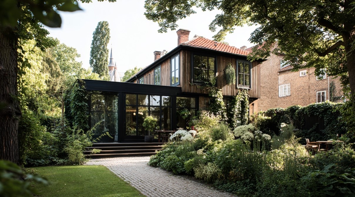 Arkitekttegnet tilbygning i København